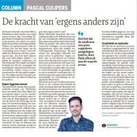 De kracht van ergens anders zijn - Pascal Cuijpers in Dagblad de Limburger, mei 2021