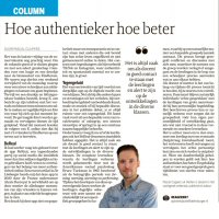 Hoe authentieker hoe beter - Pascal Cuijpers in Dagblad de Limburger, oktober 2022