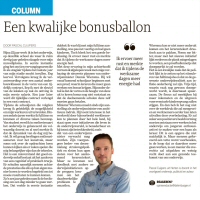 Een kwalijke bonusballon - Pascal Cuijpers in Dagblad de Limburger, november 2022