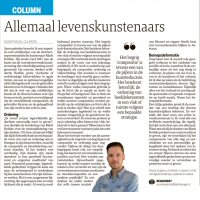 Allemaal levenskunstenaars - Pascal Cuijpers in Dagblad de Limburger, mei 2022