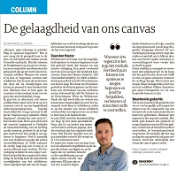De gelaagdheid van ons canvas - Pascal Cuijpers in Dagblad de Limburger, december 2023