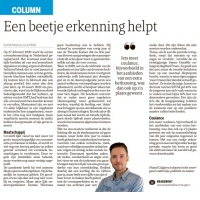 Een beetje erkenning helpt - Pascal Cuijpers in Dagblad de Limburger, april 2023