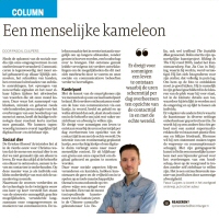 Een menselijke kameleon - Pascal Cuijpers in Dagblad de Limburger, mei 2023