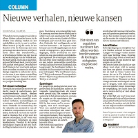 Nieuwe verhalen, nieuwe kansen - Pascal Cuijpers in Dagblad de Limburger, augustus 2024