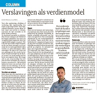 Verslavingen als verdienmodel - Pascal Cuijpers in Dagblad de Limburger, september 2024