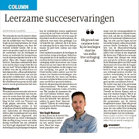 Leerzame succeservaringen - Pascal Cuijpers in Dagblad de Limburger, september 2024