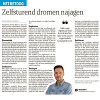 Zelfsturend dromen najagen - Pascal Cuijpers in Dagblad de Limburger, mei 2024