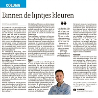 Binnen de lijntjes kleuren - Pascal Cuijpers in Dagblad de Limburger, juli 2024